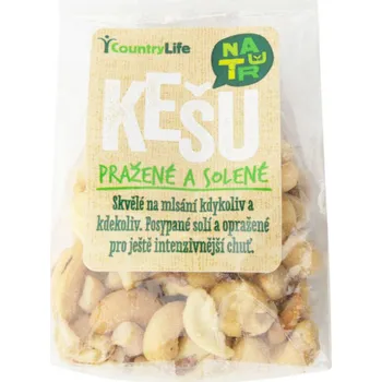 Country Life Kešu pražené solené 100 g