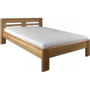 Nábytek ImportWorld Dřevěná postel 200x200 Barnard masivní dub (Barva dřeva: Dub bělený)