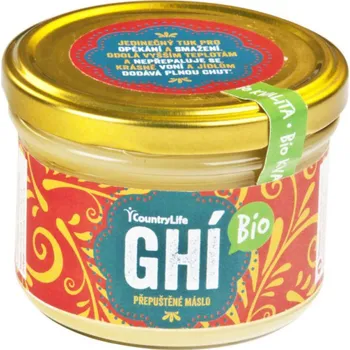Přepuštěné máslo CountryLife Ghí Bio 220 ml
