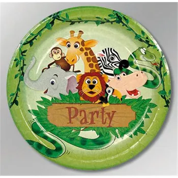 Party nádobí Hosti party talíře Jungle 23 cm