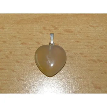 Drahý kámen Karneol - Přívěsek srdíčko větší - kpsv32