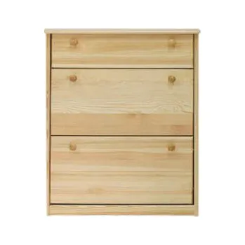 ImportWorld Botník Radka - v98 x š72 x h29 cm (Barva dřeva: Šedá)