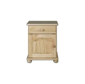 ImportWorld Noční stolek Bram masiv v55 x š42 x h35 cm (Barva dřeva: Šedá)