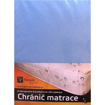 Nepropustné napínací jersey prostěradlo sv. modrá 60/120