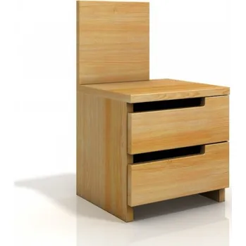 ImportWorld Noční stolek Erna High, borovice masiv (Barva dřeva: Palisandr)