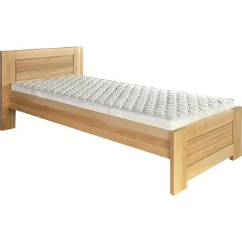 Postel ImportWorld Dřevěná postel 100x200 buk Abraham (Barva dřeva: Buk bělený)