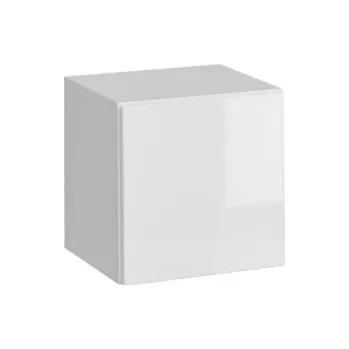 Obývací stěna ImportWorld Vitrína ANDORA 20, bílá matná/bílý lesk