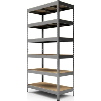 Dílenský regál ImportWorld Kovový regál Heavy 200x110x50 cm - 6 polic