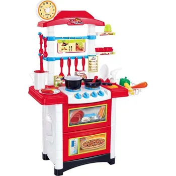 Dětská kuchyňka KUCHYŇKA 81 CM S HODINAMI