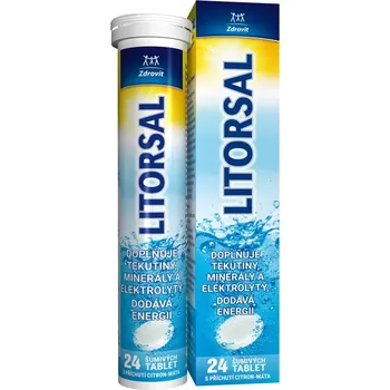 Naturprodukt Litorsal šumivé tablety citron/máta 24 tbl.