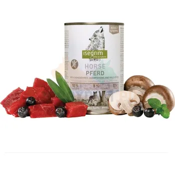 Isegrim Adult Steppe Koňské maso s černým jeřábem a žampióny, 800 g