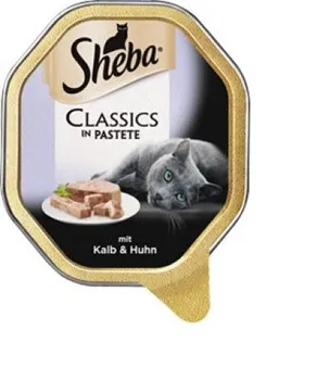 Krmivo pro kočku Sheba vanička s telecím a kuřecím 85 g