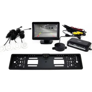 Parkovací asistent Parkovací asistent 4 bílé senzory TFT 4.3 's úhlovou kamerou 303 (30904)