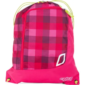 Sportovní vak Ergobag EBA-SPO-003-918 purpurový károvaný/Primbear Ballerina