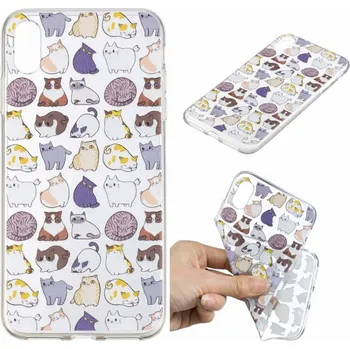 Pouzdro na mobilní telefon Kryt z měkkého plastu pro iPhone XR - kočky