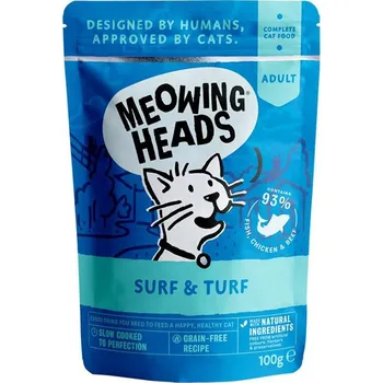 Krmivo pro kočku Meowing Heads Surf & Turf kapsička 100 g