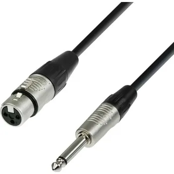 Příslušenství ke zvukové technice Adam Hall K4 MFP 0300 Microphone Cable XLR female to 6,3 MM Jack Mono 3m