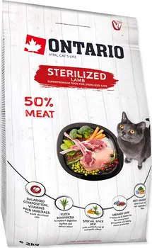 Krmivo pro kočku Ontario Cat Sterilised Lamb