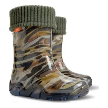Chlapecké holínky Polsko Dětské holinky Stormer Lux Print 0032B zateplené- Maskáčové Velikosti 26/27