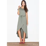 Dámské šaty Figl M394 olivové XL