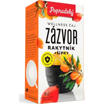 Čaj Popradský wellness čaj - Zázvor,rakytník a šípky