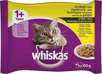 Krmivo pro kočku Whiskas Drůbeží výběr ve šťávě Adult