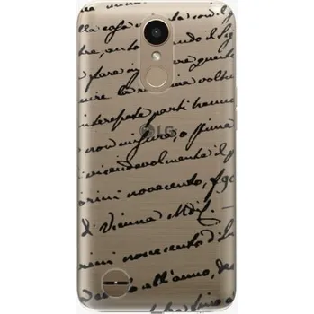Pouzdro na mobilní telefon iSaprio Handwriting 01 black pro LG K10 2017
