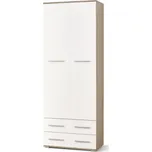 MAMBA regál Limas REG-2, dub sonoma/bílá