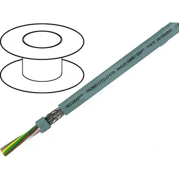 elektrický kabel HELUKABEL Kabel LiY-CY 2x0,25mm2 PVC šedá 500V H05VVC4V5-K