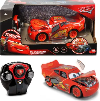 RC model auta Recenze Dickie Toys Cars 3 Blesk McQueen Crazy Crash 1:24 červená