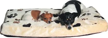 Pelíšek pro psa Trixie Gino 60 x 40 cm béžový s tlapkami