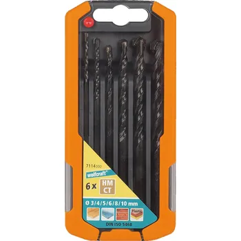 Vrták Wolfcraft 7114000 3 - 10 mm 6 ks