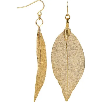 Náušnice Troli Pozlacené vavřínové listy Laurel