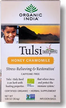 Čaj Organic India Tulsi med a heřmánek Bio 18 ks