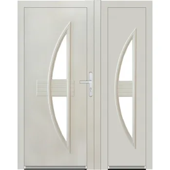 Vchodové dveře Dvoukřídlé vchodové plastové dveře Soft Melody