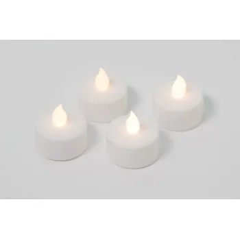 led svíčka Nexos D42988 4 čajové svíčky bílá