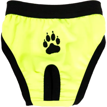 kalhotky pro psa Samohýl Gina s tlapkou neon zelené