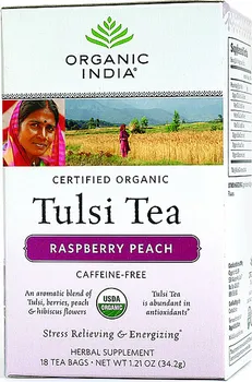 Čaj Organic India Tulsi ovocný s ibiškem a černým bezem Bio 18 ks