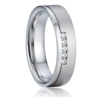 Prsten 7AE AN1012 Dámský snubní prsten se zirkony - velikost 53 - AN1012-D-53