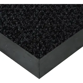 Rohožka Černá textilní vstupní rohož FLOMA Alanis (Cfl-S1) - délka 50 cm, šířka 80 cm, výška 0,75 cm