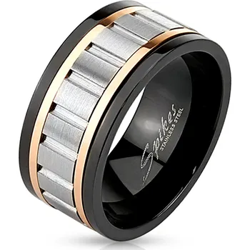 Prsten Šperky4U Pánský ocelový prsten rotační - velikost 68 - OPR1685-68