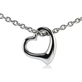 Přívěsek Šperky4U Ocelový náhrdelník s přívěskem ve tvaru srdíčka - OPE1002
