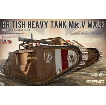 Plastikový model Meng 1/35 British Heavy Tank MK.V Male