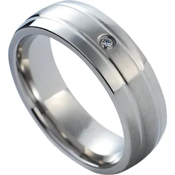 Prsten NUBIS® NSS1014 Dámský snubní prsten se zirkonem - velikost 49 - NSS1014-Zr-49