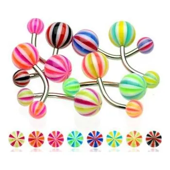 Piercing Šperky4U Piercing do pupíku - banánek - BA01035-AG