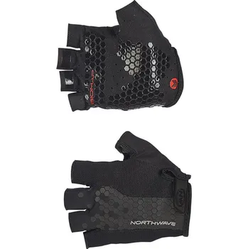 Cyklistické rukavice Northwave Grip Short Gloves Black XL