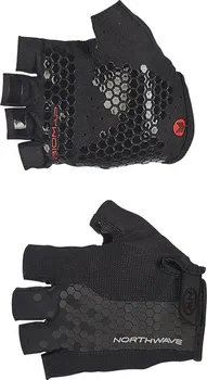 Cyklistické rukavice Northwave Grip Short Gloves Black XL