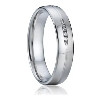 Prsten 7AE AN1011 Dámský snubní prsten se zirkony - velikost 53 - AN1011-D-53