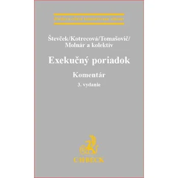 Cizojazyčná kniha Exekučný poriadok: Komentár - Števček