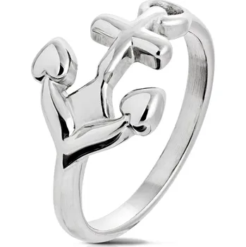 Prsten Šperky4U Ocelový prsten kotva - velikost 62 - OPR1688-62